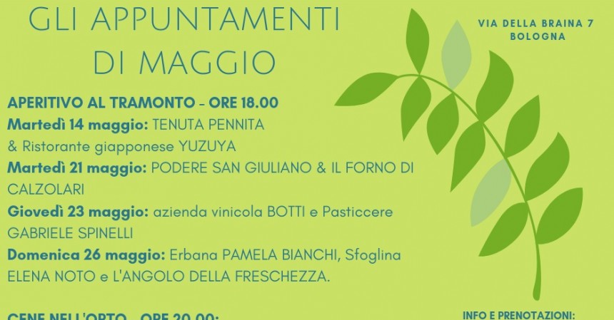 Eventi maggio Scaccomatto agli Orti