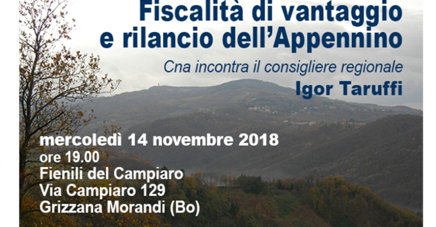 Fiscalità e rilancio dell'appennino