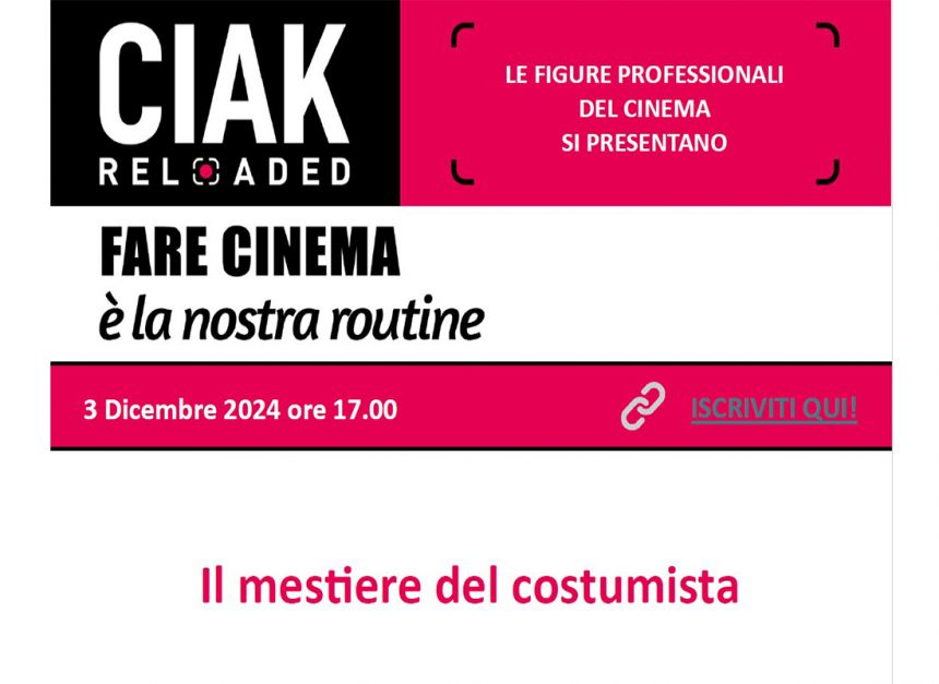  Webinar “Fare cinema è la nostra routine”